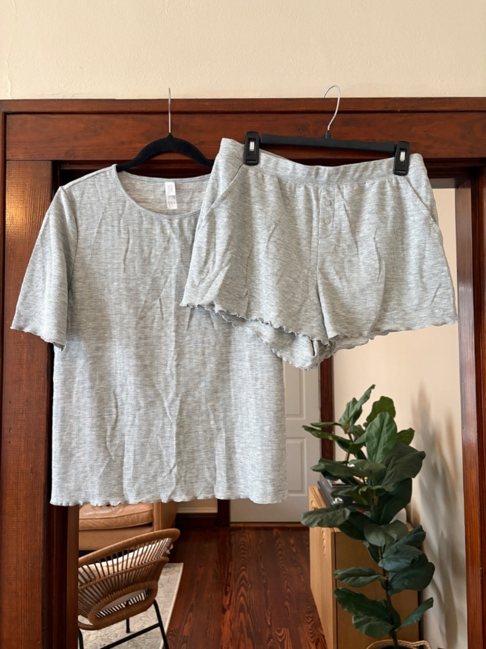 Stars Above Gray Two-Piece Lounge Set Size M